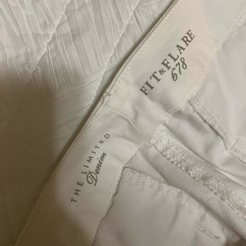 “The Limited” White Flare Jeans